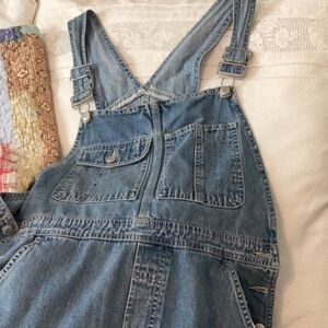 Vintage Gap Denim Overalls Womens Large Carpenter 100% Cotton